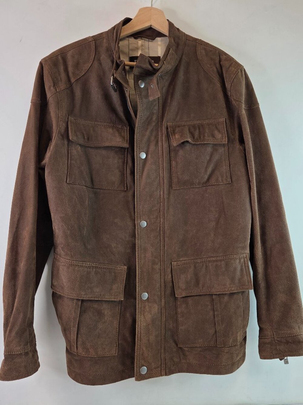 Mens Danier Suede Leather Jacket Size Medium